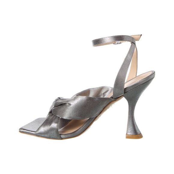 STUART WEITZMAN PLAYA SILVER ANKLE STRAP HIGH HEEL SANDAL - Picture 2 of 10